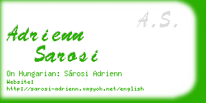 adrienn sarosi business card